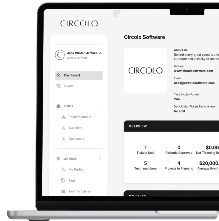Circolo dashboard
